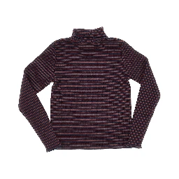Stretch cotton turtleneck