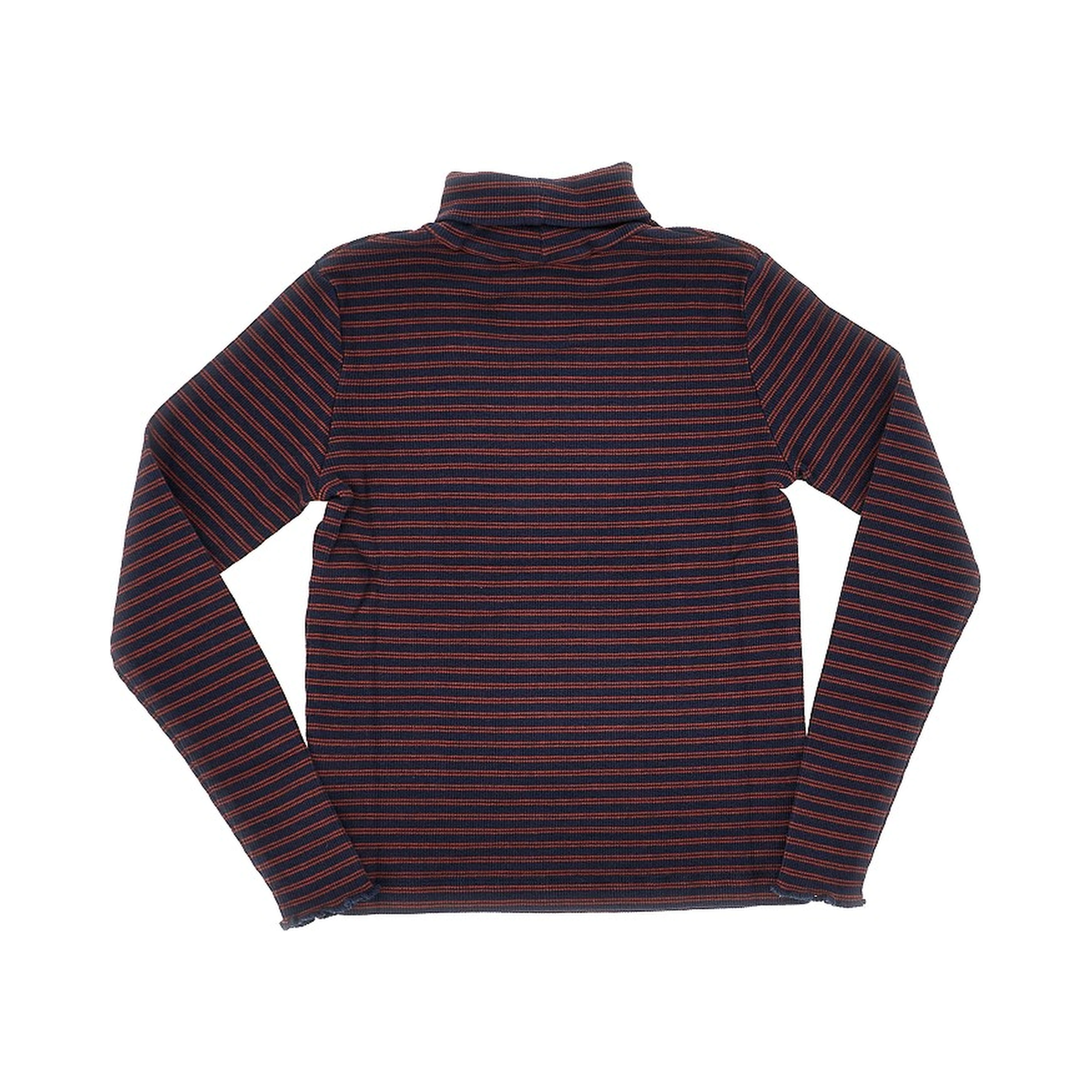 Stretch cotton turtleneck