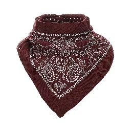 Wool scarf with Bandanda motif
