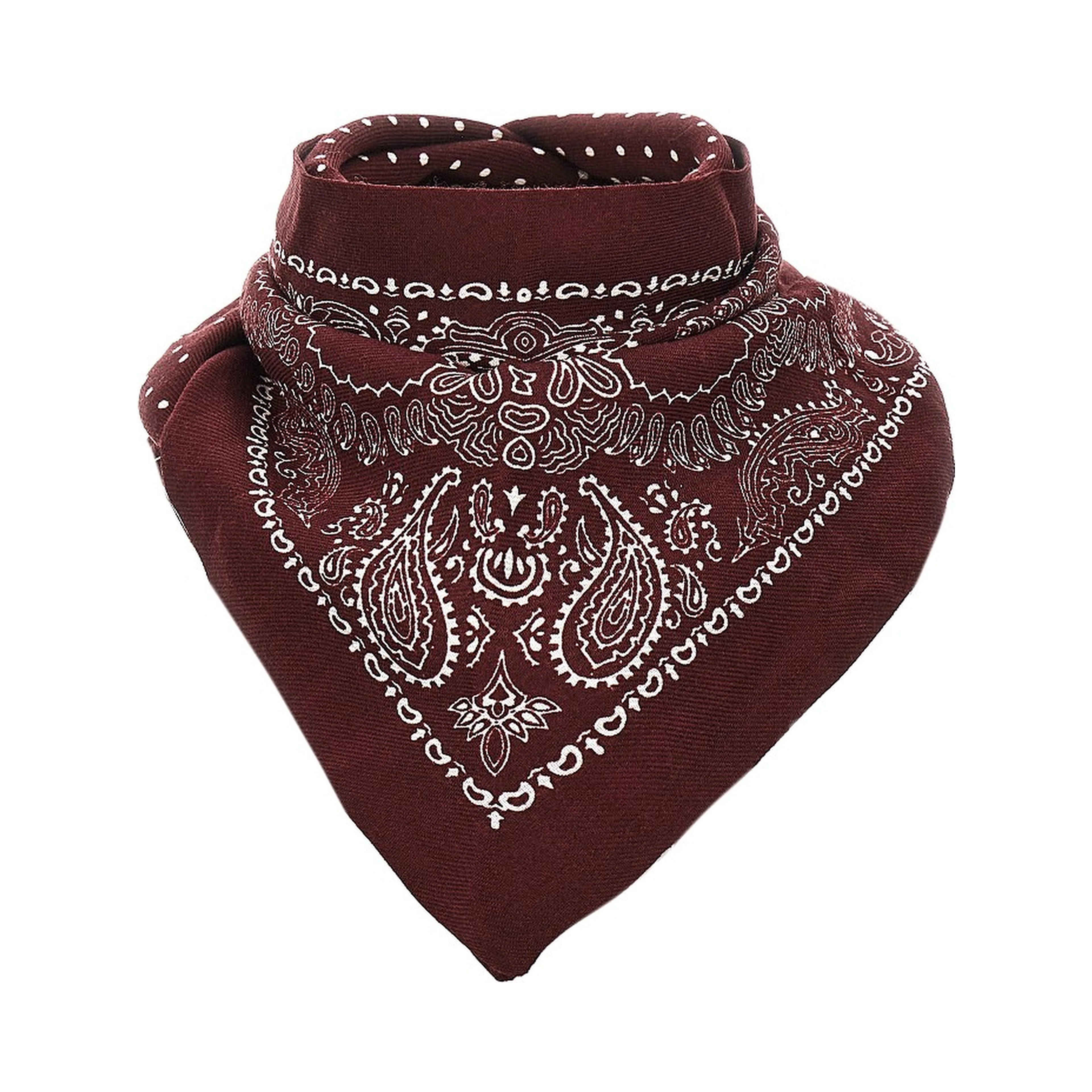 Wool scarf with Bandanda motif