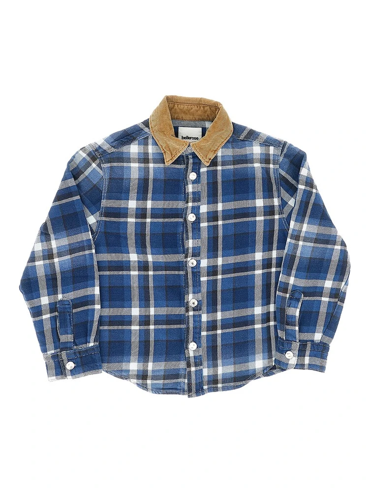 Cotton shirt with Check motif