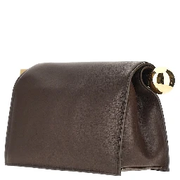 Nappa leather 'Rond Carré' clutch