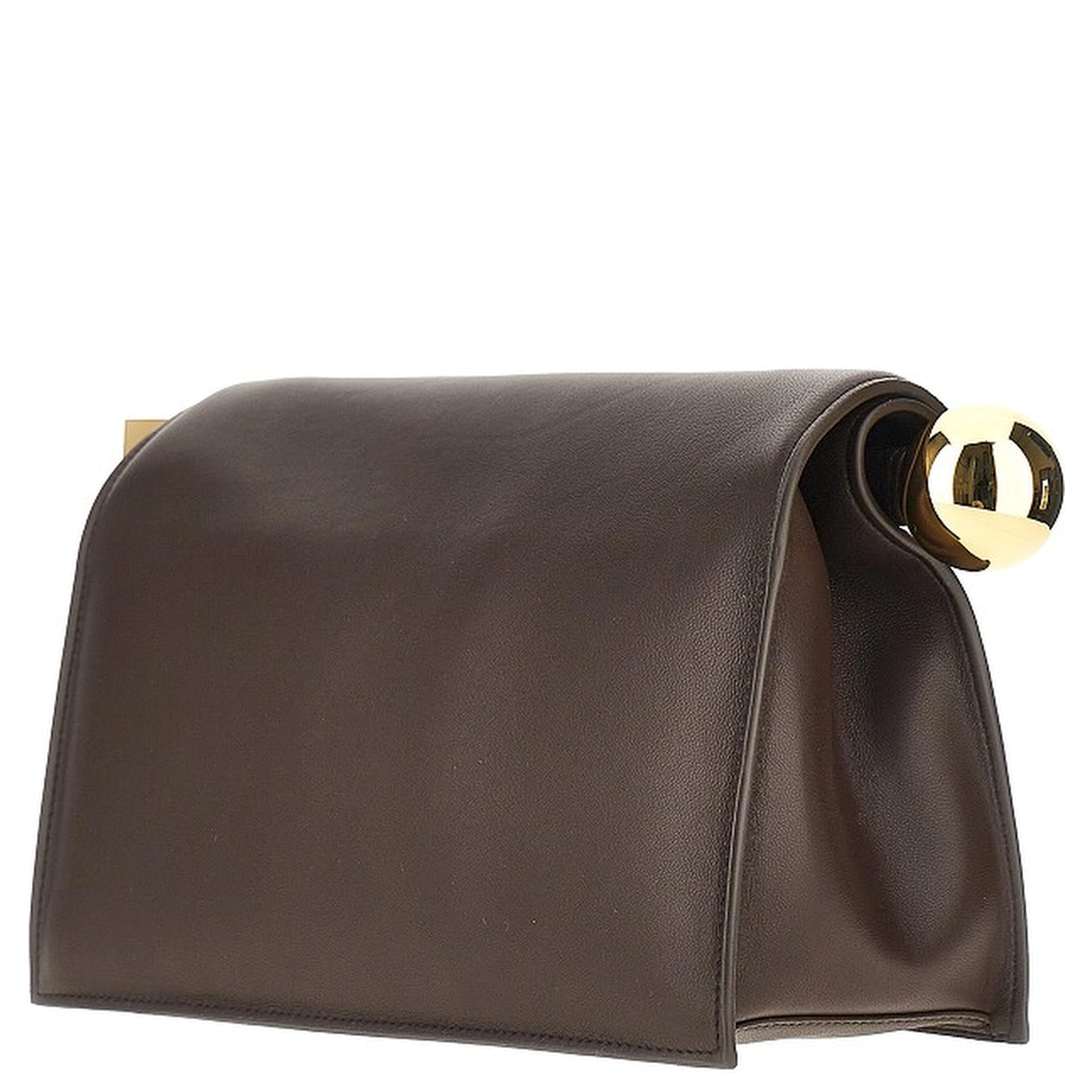 Nappa leather 'Rond Carré' clutch