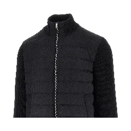 'Resort' flannel and knitted jacket