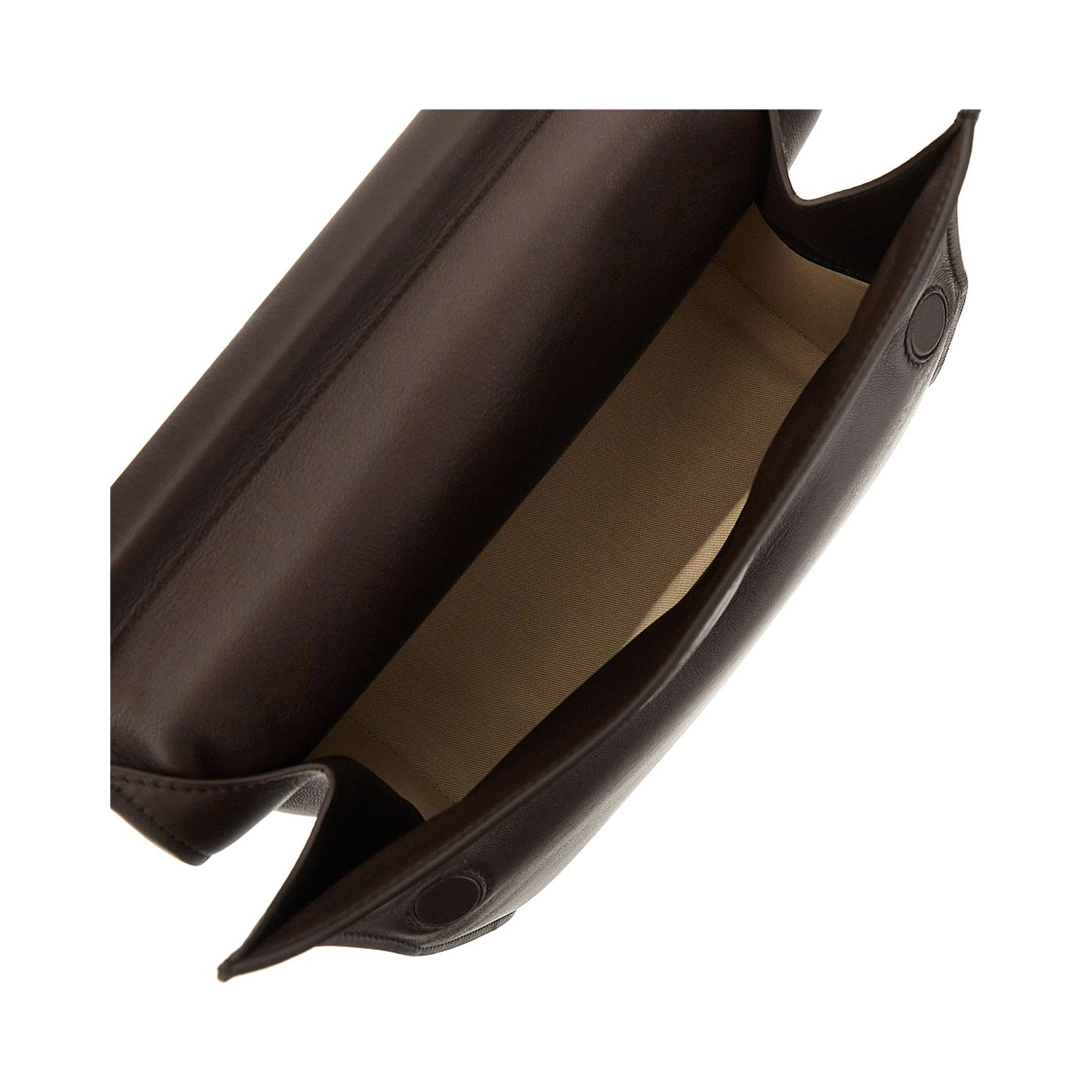Nappa leather 'Rond Carré' clutch