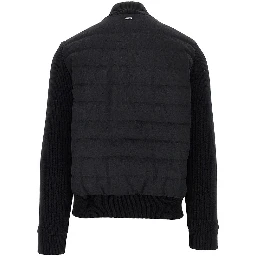 'Resort' flannel and knitted jacket
