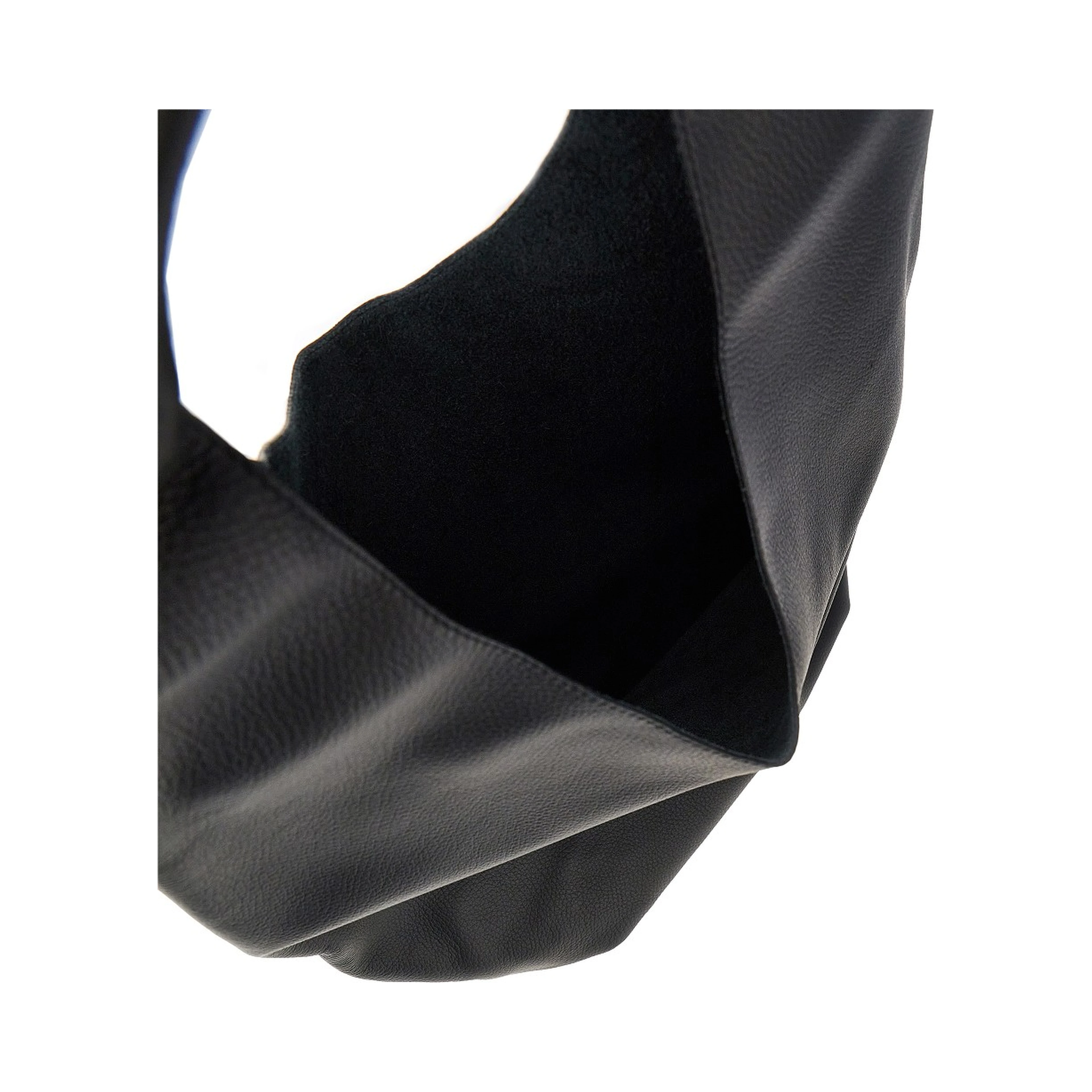'Le Neige' grained leather bag