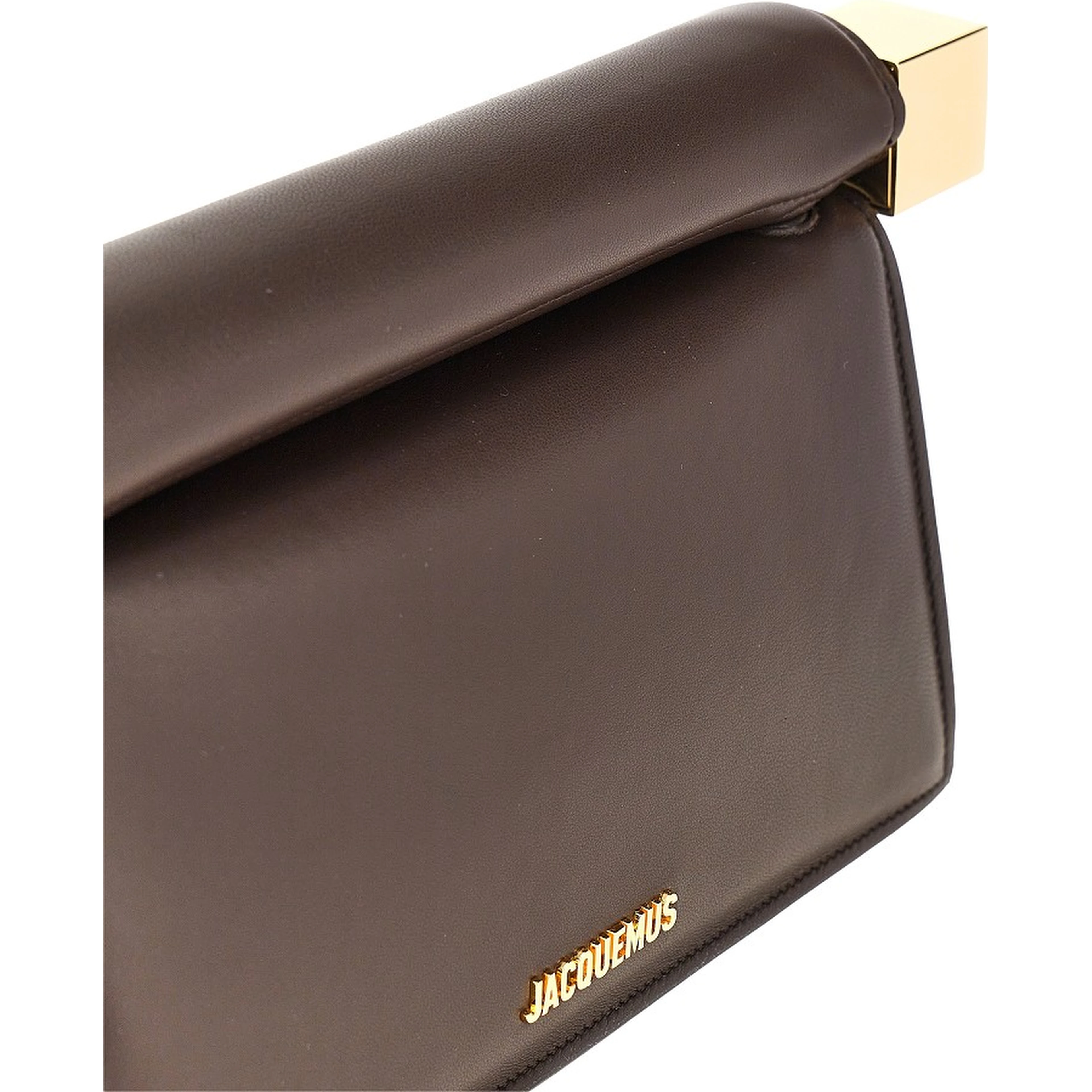 Nappa leather 'Rond Carré' clutch