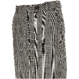 Wool-blend midi skirt with Check motif