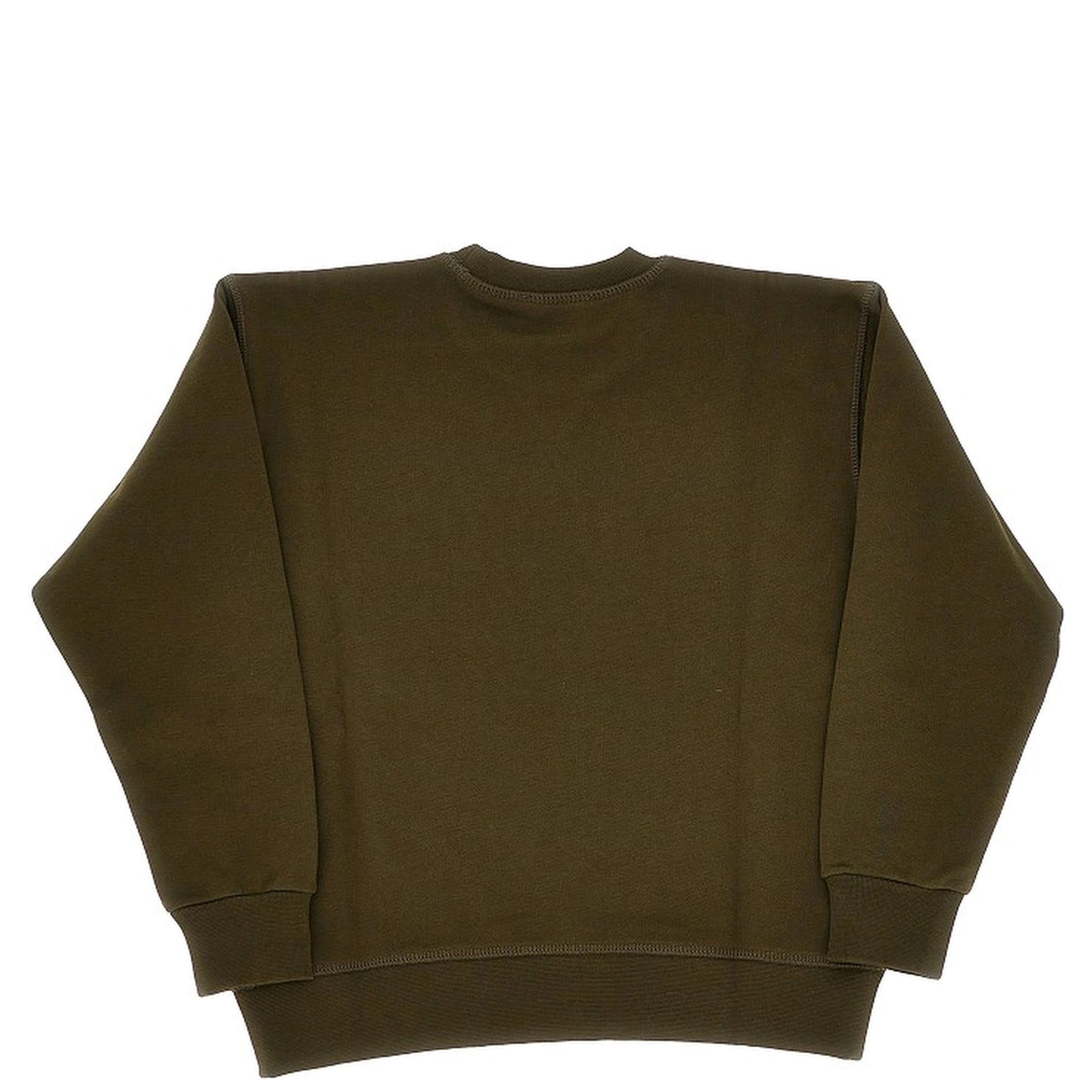 Check logo patch crewneck sweatshirt