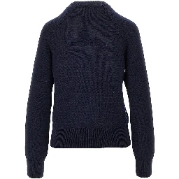 Terry-stitch logo wool sweater