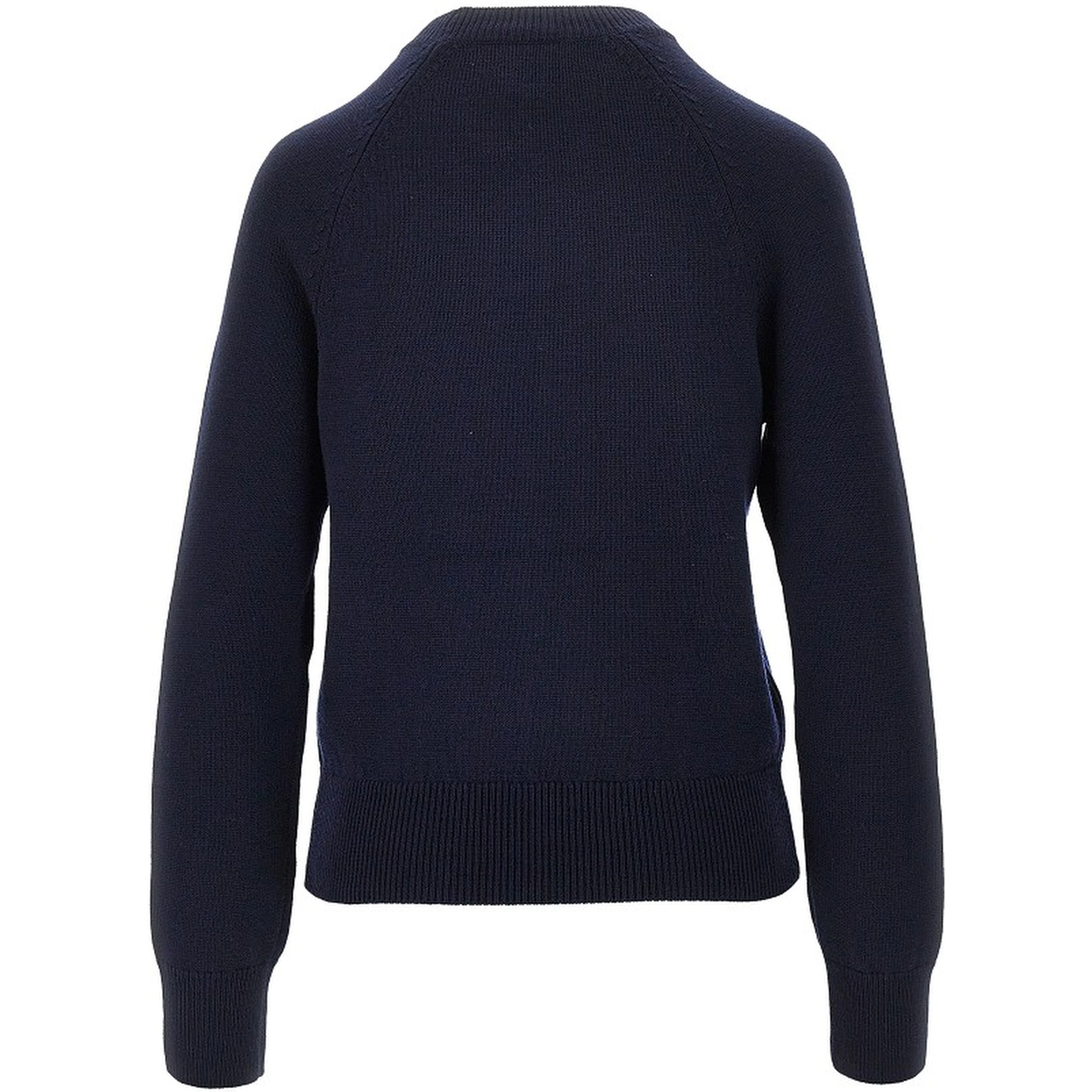 Terry-stitch logo wool sweater