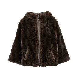 Faux fur blouson jacket