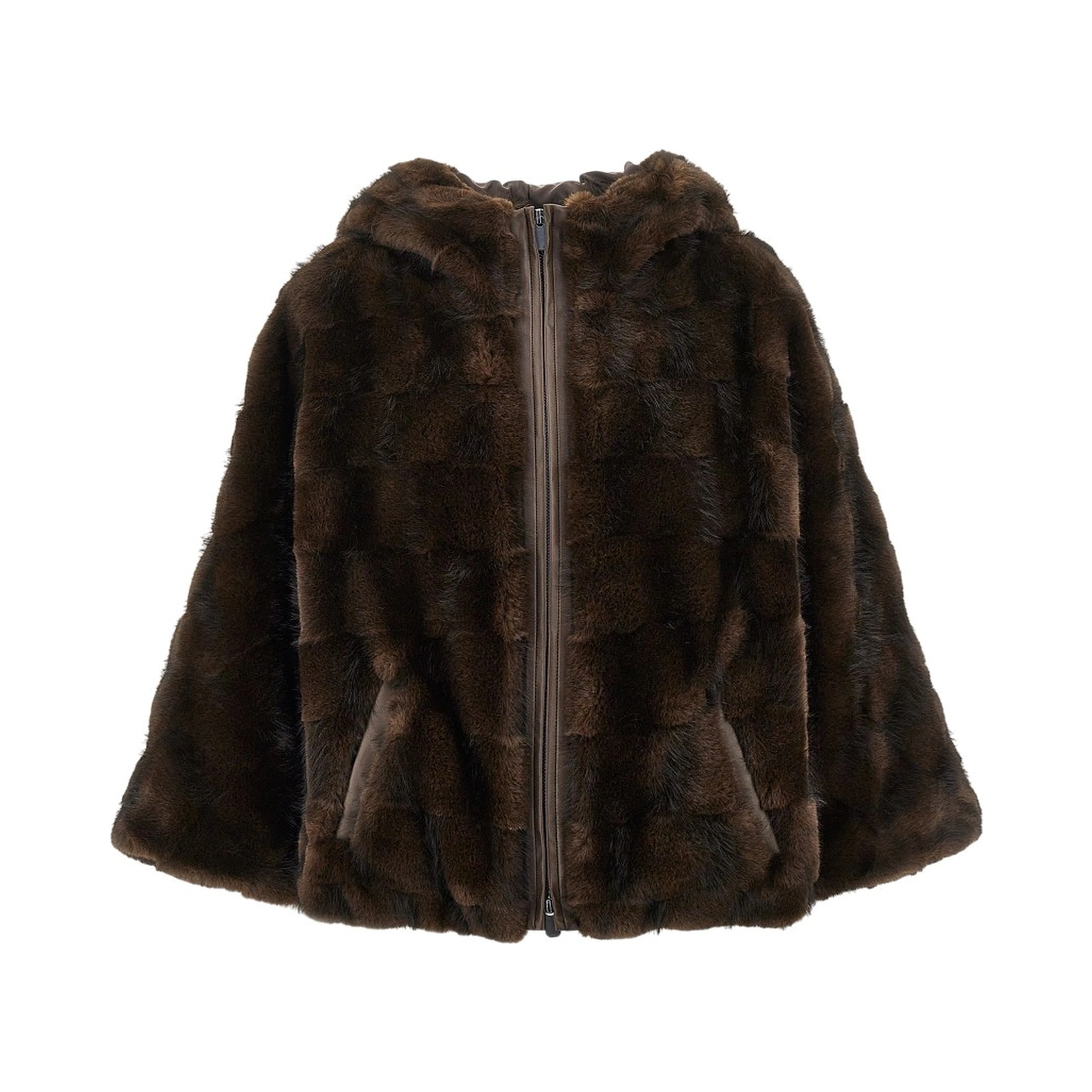 Faux fur blouson jacket