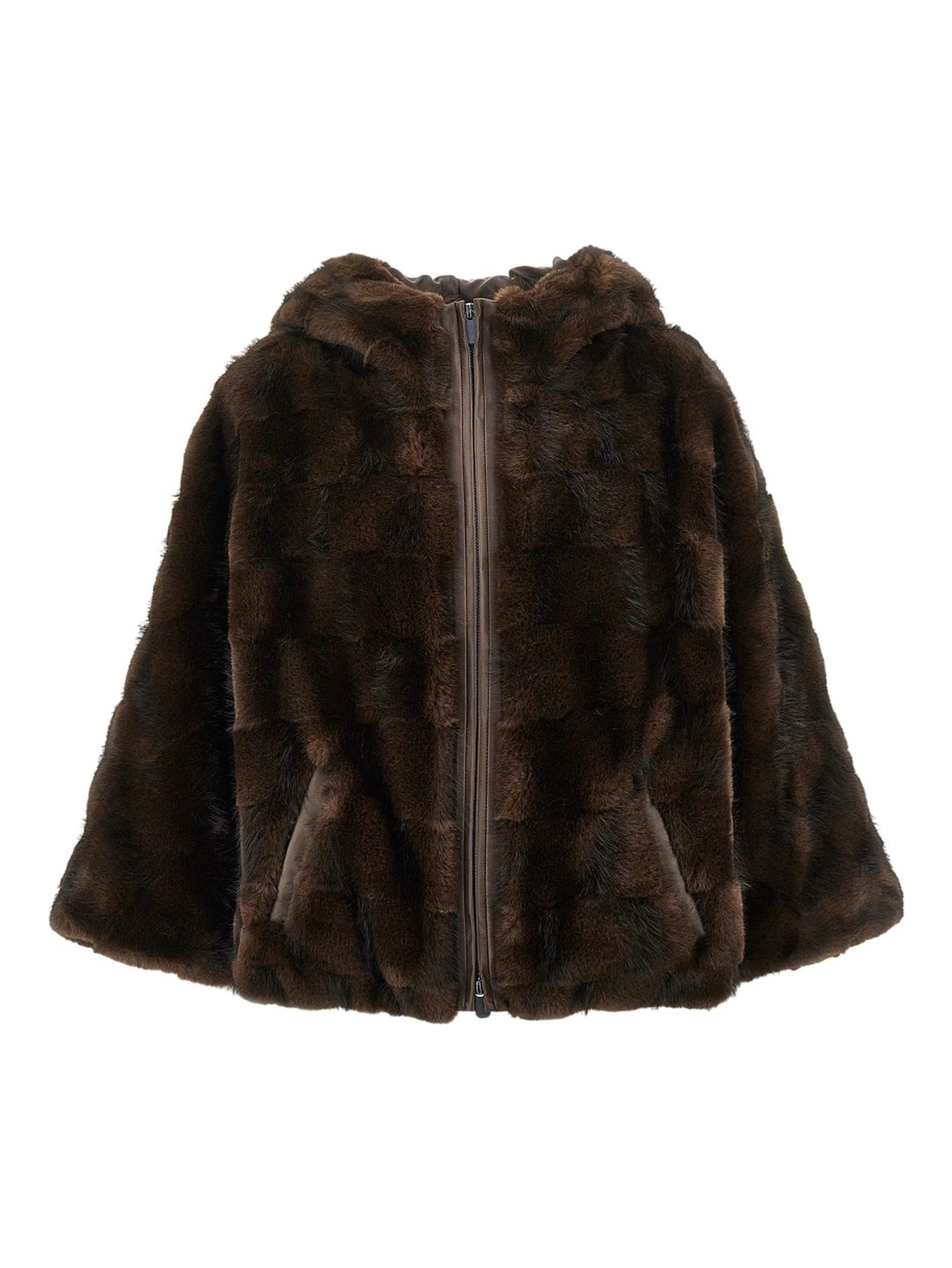 Faux fur blouson jacket