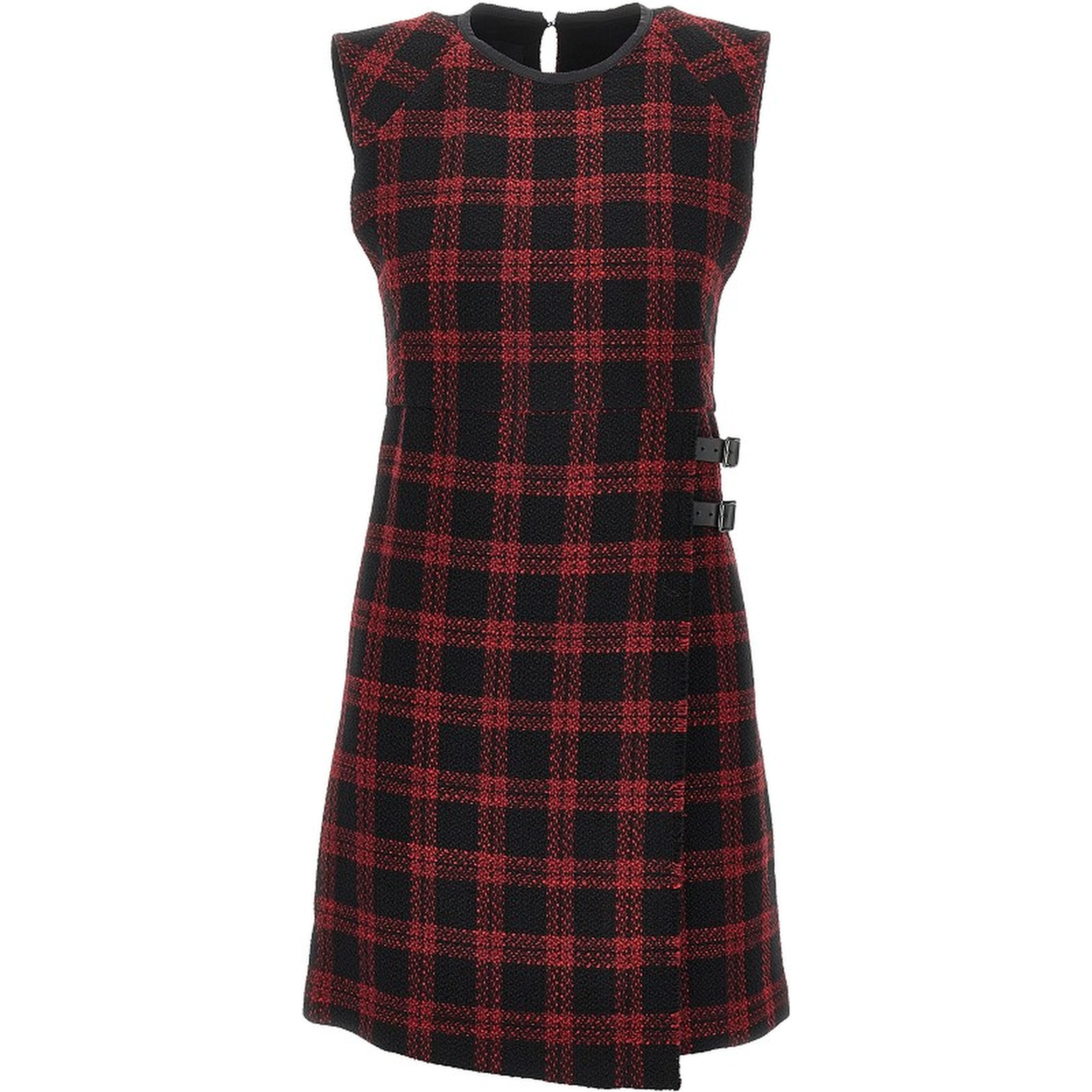 Wool-blend tweed short dress