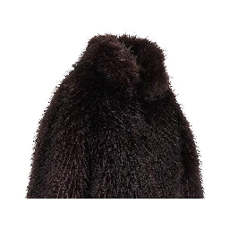 Faux fur cropped jacket