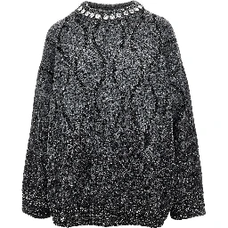 Knitted sweater with sequins