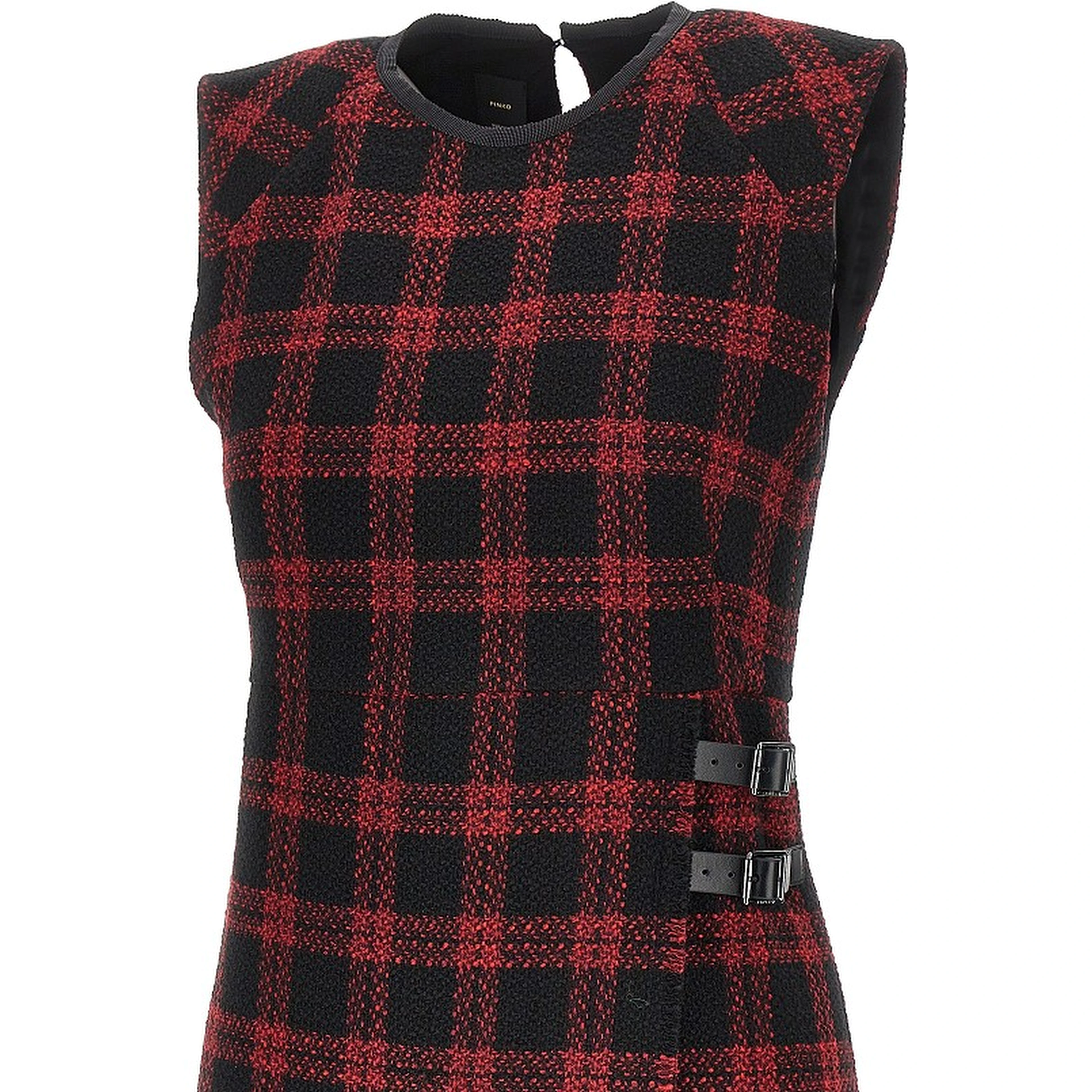 Wool-blend tweed short dress