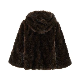Faux fur blouson jacket