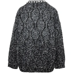 Knitted sweater with sequins