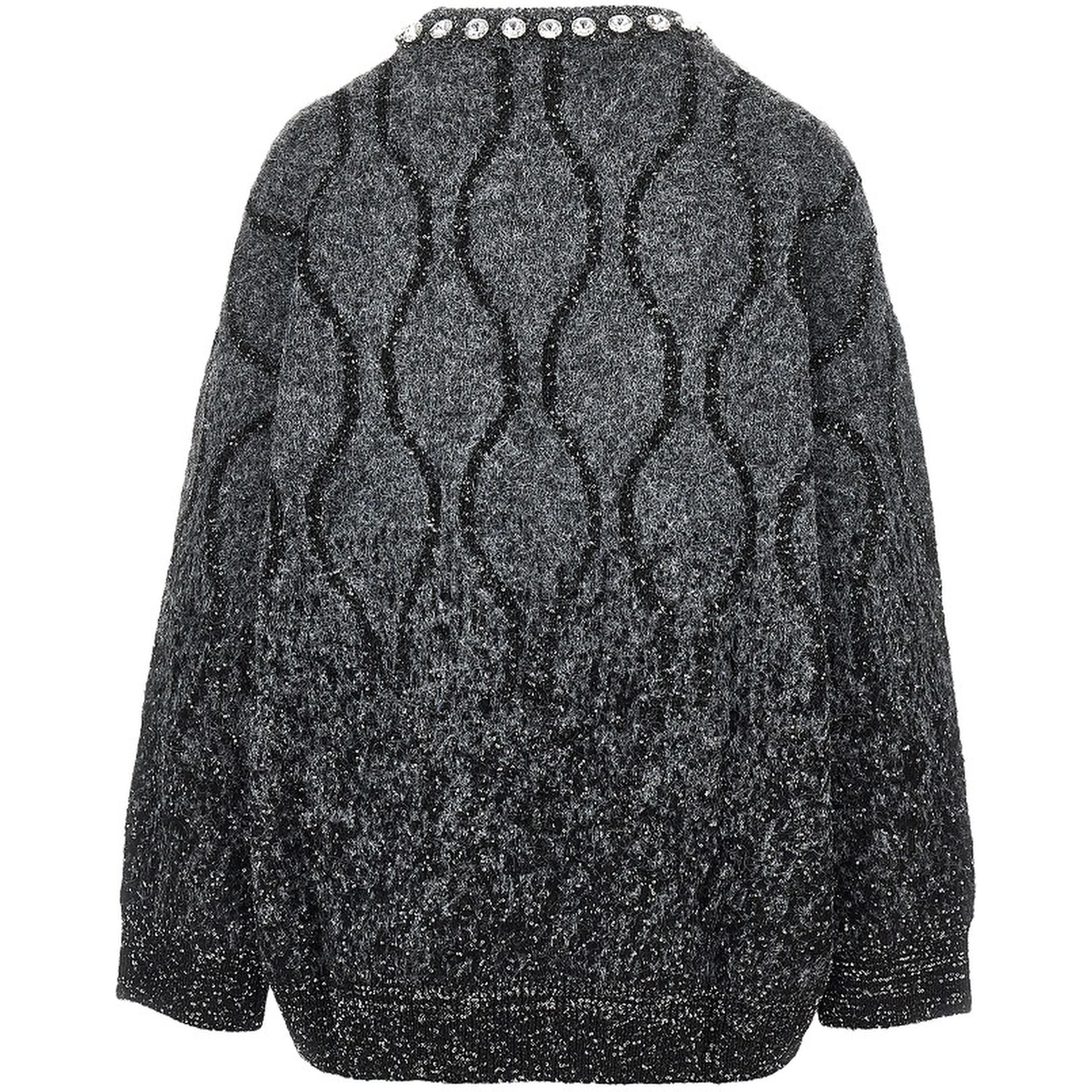 Knitted sweater with sequins