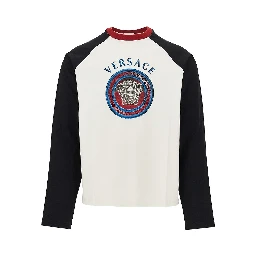 Cotton T-shirt with Medusa Logo print
