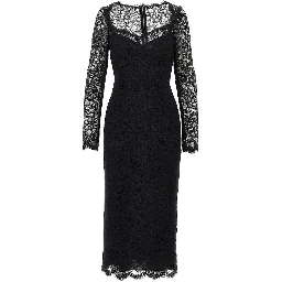 Cordonetto lace midi dress