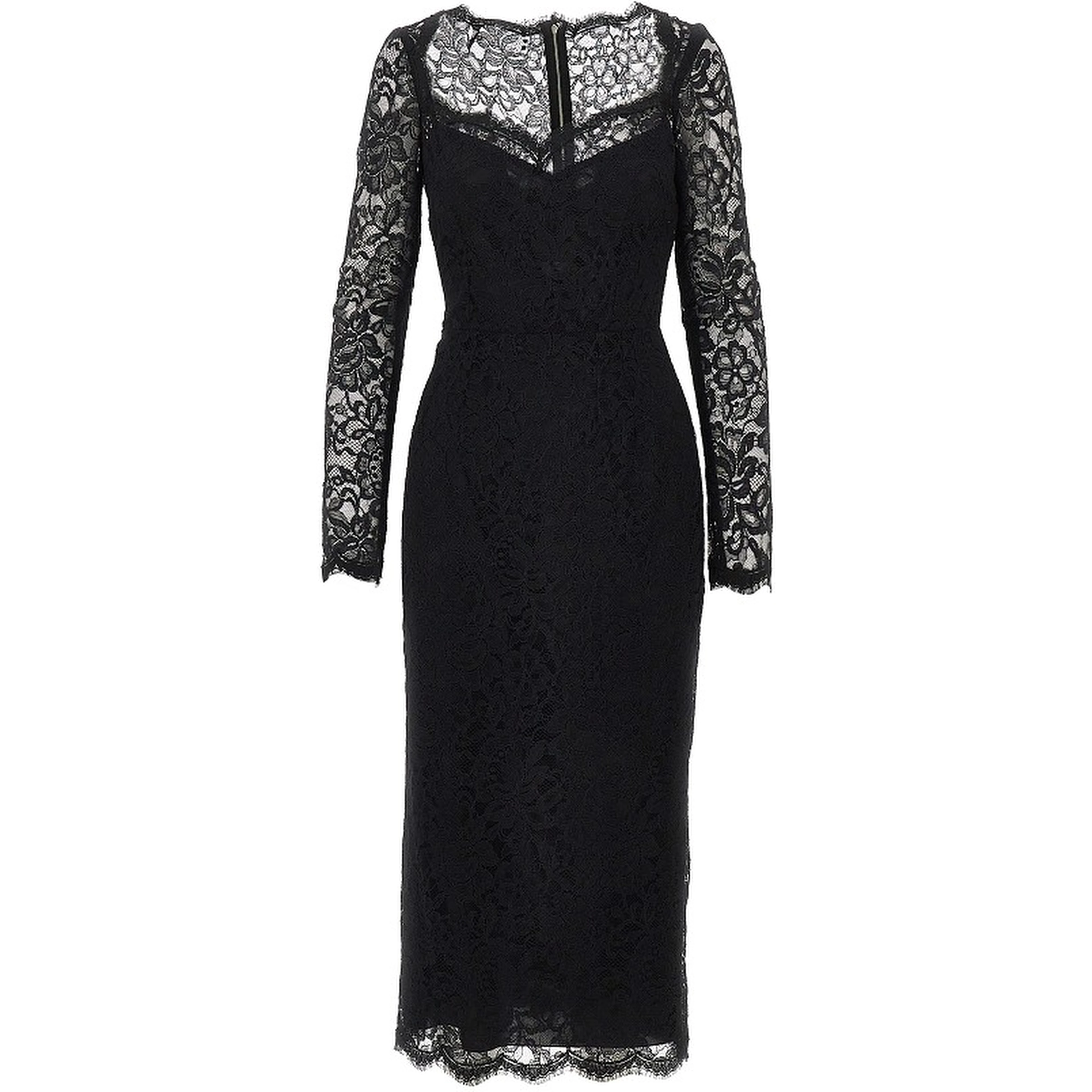 Cordonetto lace midi dress