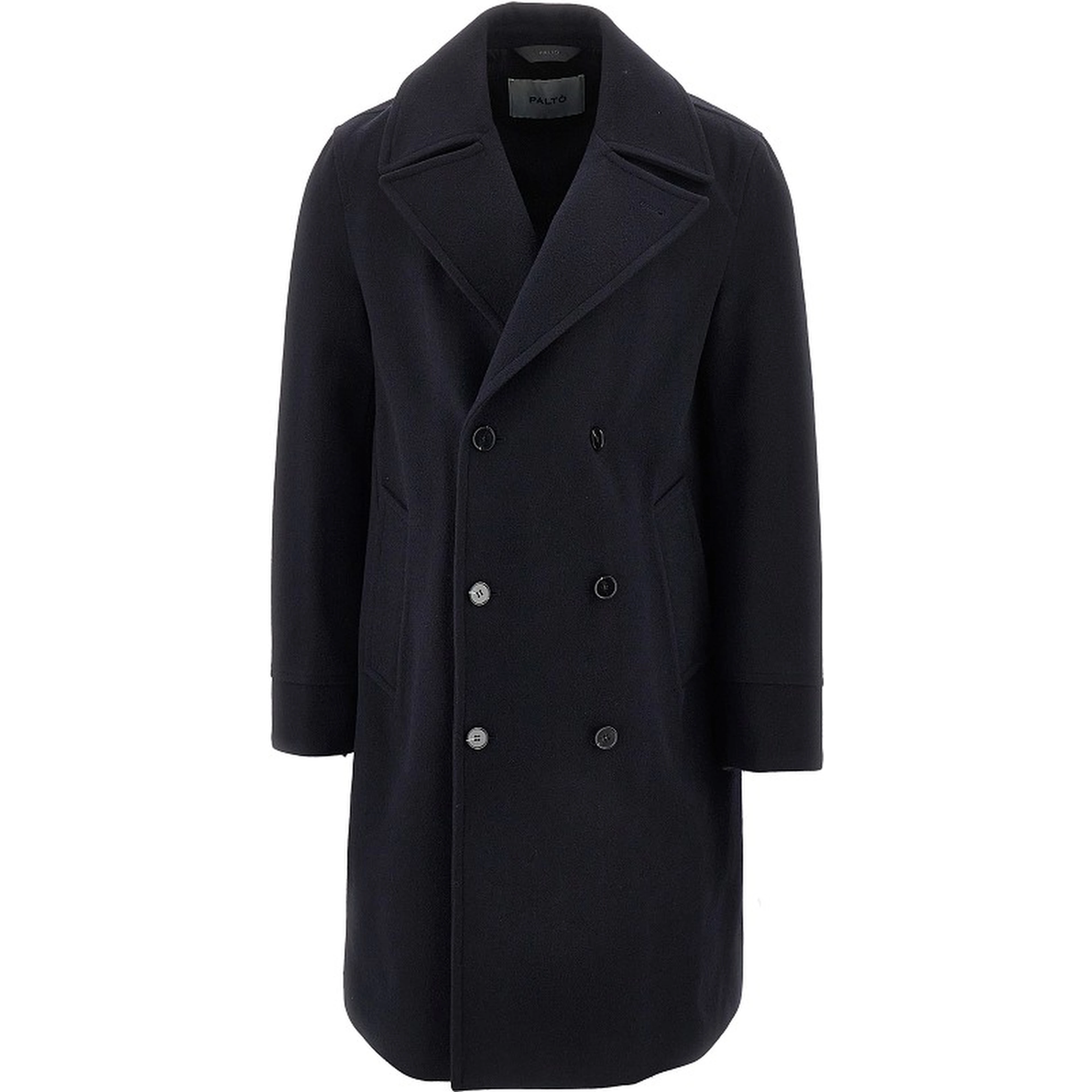 'Achille' 2L felt double-breasted coat