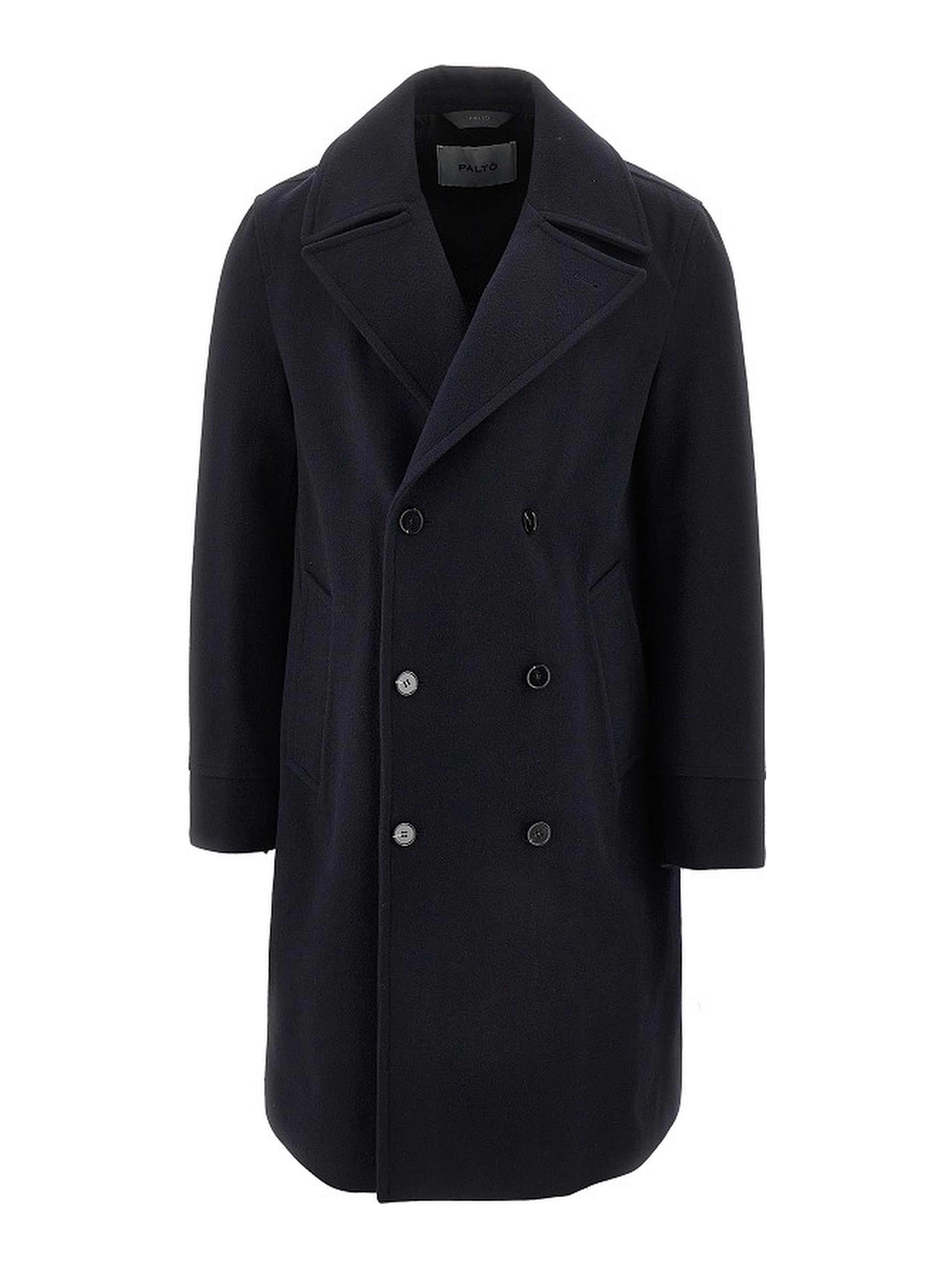'Achille' 2L felt double-breasted coat