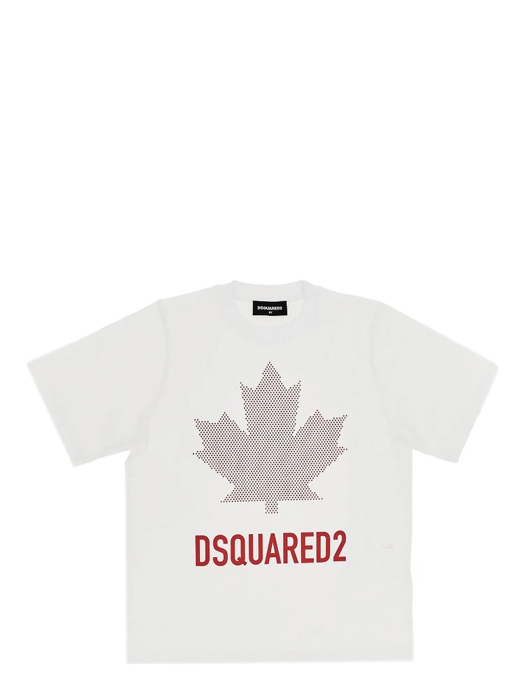 Cotton T-shirt with logo print