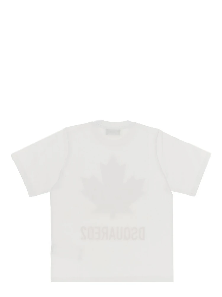 Cotton T-shirt with logo print alternative