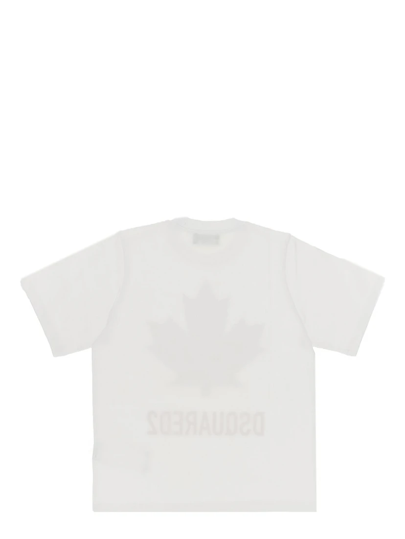 Cotton T-shirt with logo print