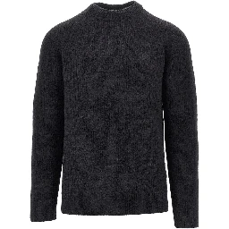 Alpaca-wool blend crewneck sweater