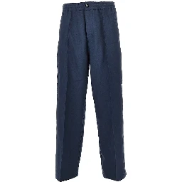 Technical twill tailored pants
