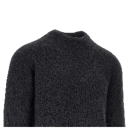 Alpaca-wool blend crewneck sweater