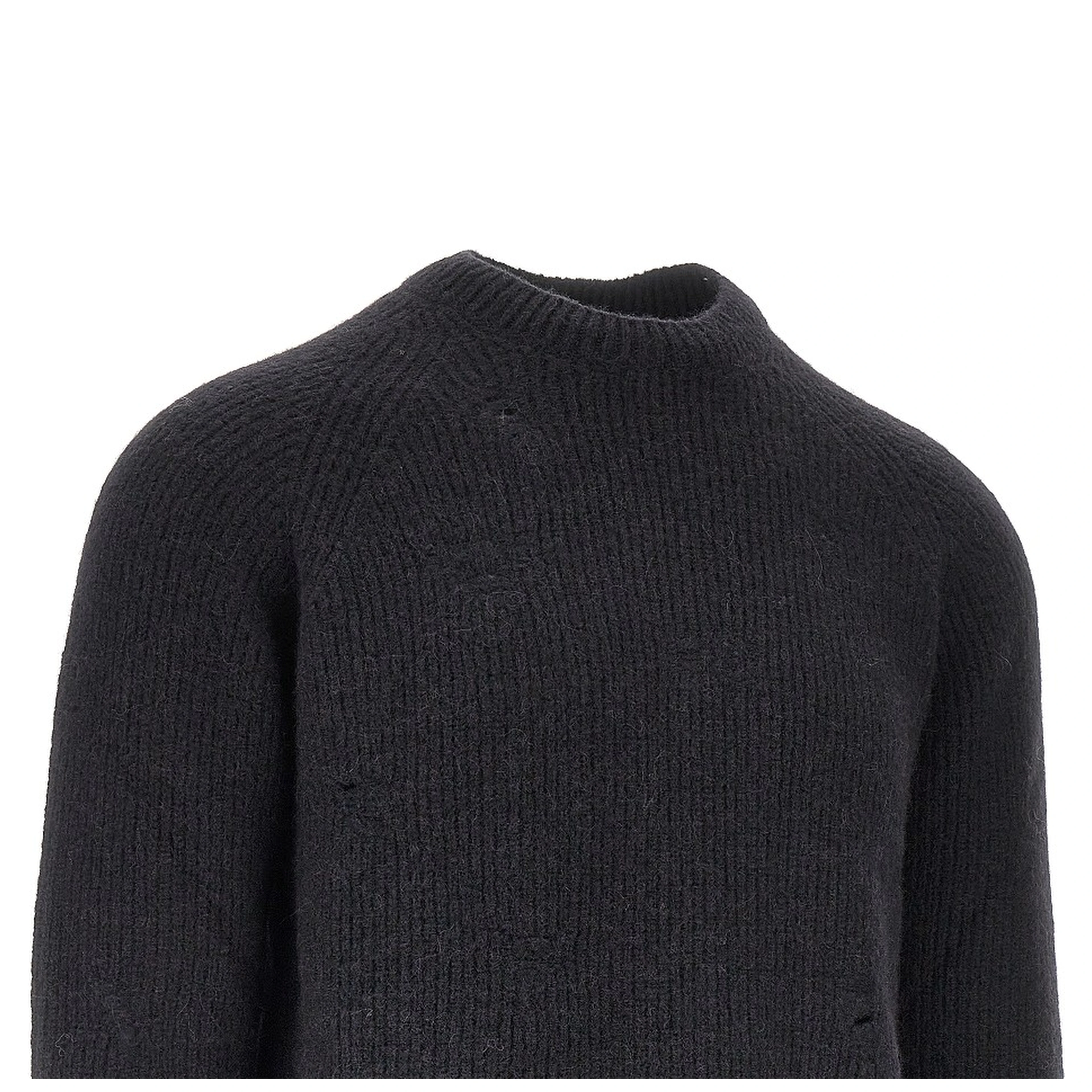 Alpaca-wool blend crewneck sweater