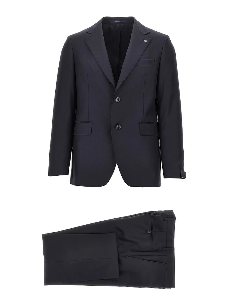 Virgin wool two-pieces tailored suit