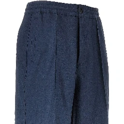 Technical twill tailored pants