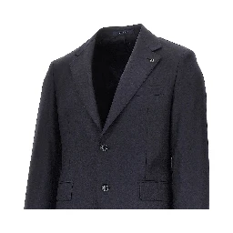 Virgin wool two-pieces tailored suit