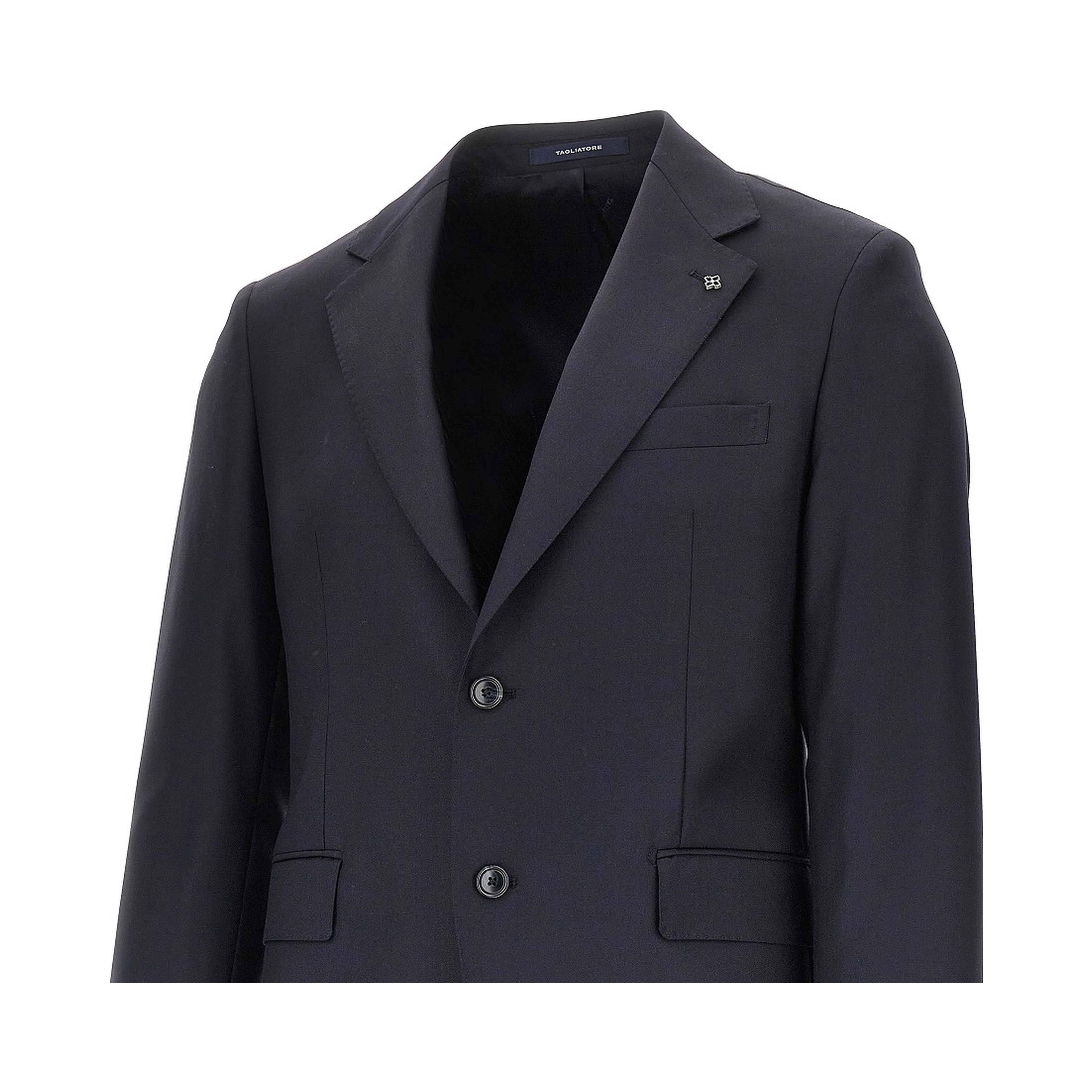 Virgin wool two-pieces tailored suit