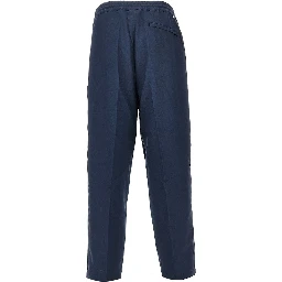 Technical twill tailored pants