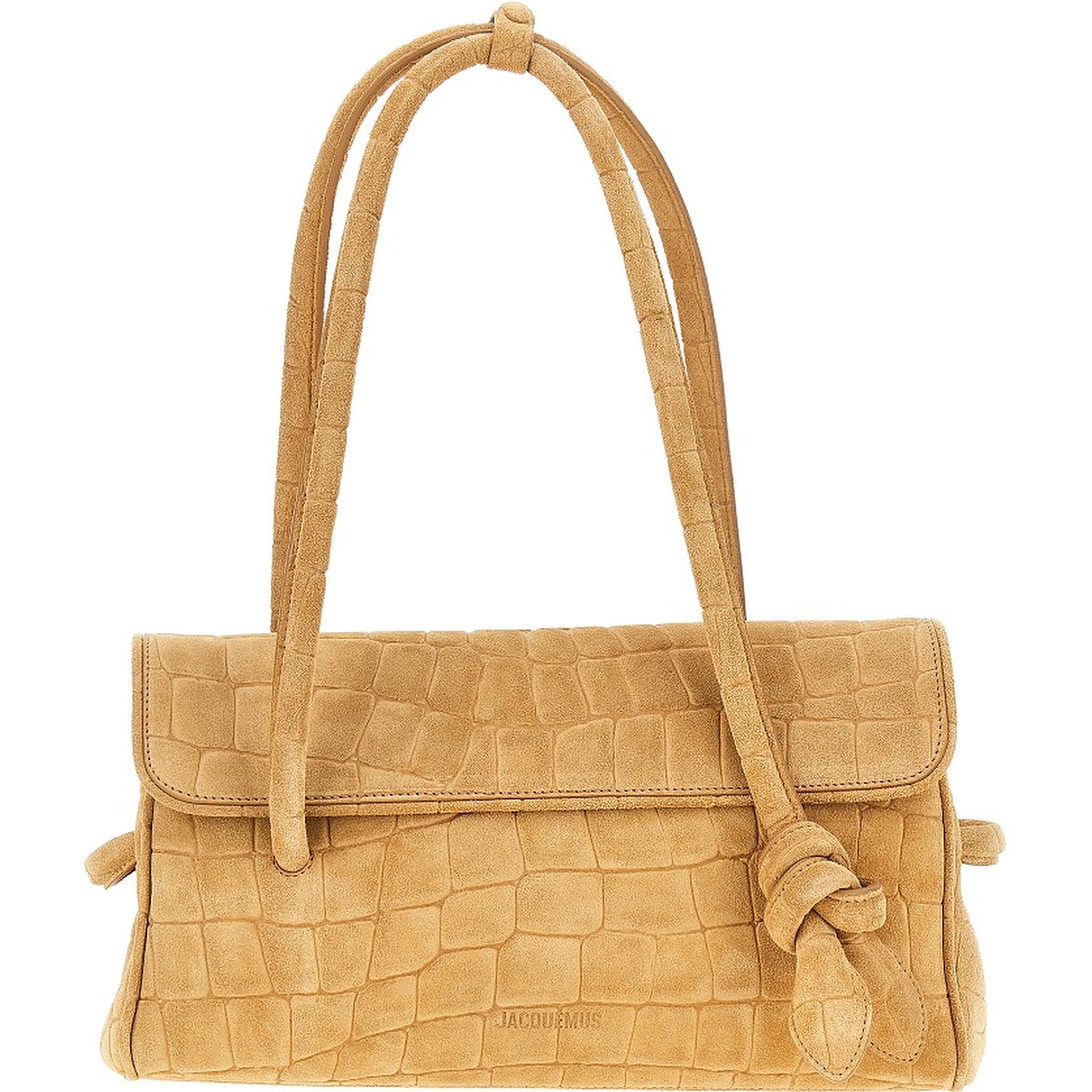 Embossed suede leather 'Turismo Long' bag
