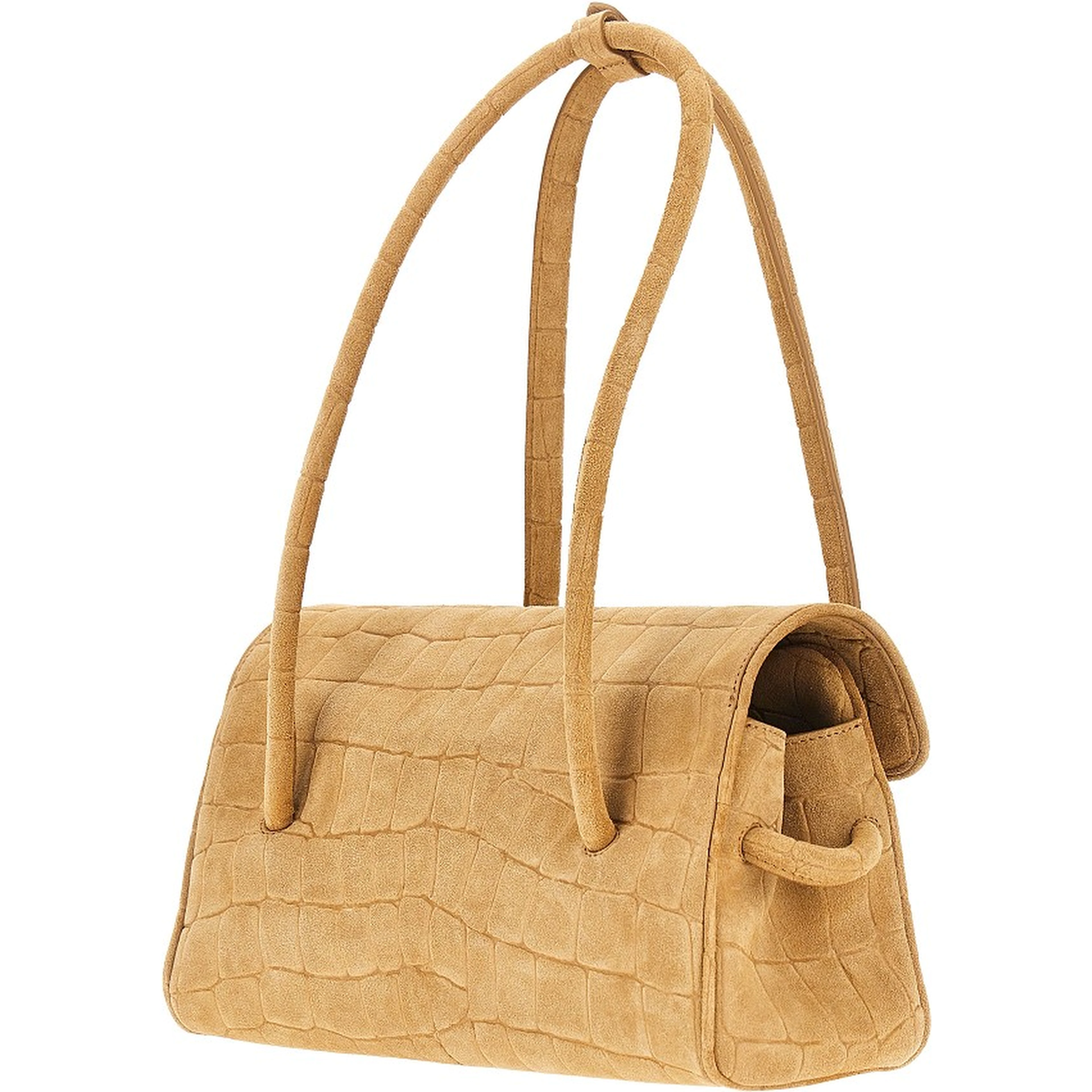 Embossed suede leather 'Turismo Long' bag