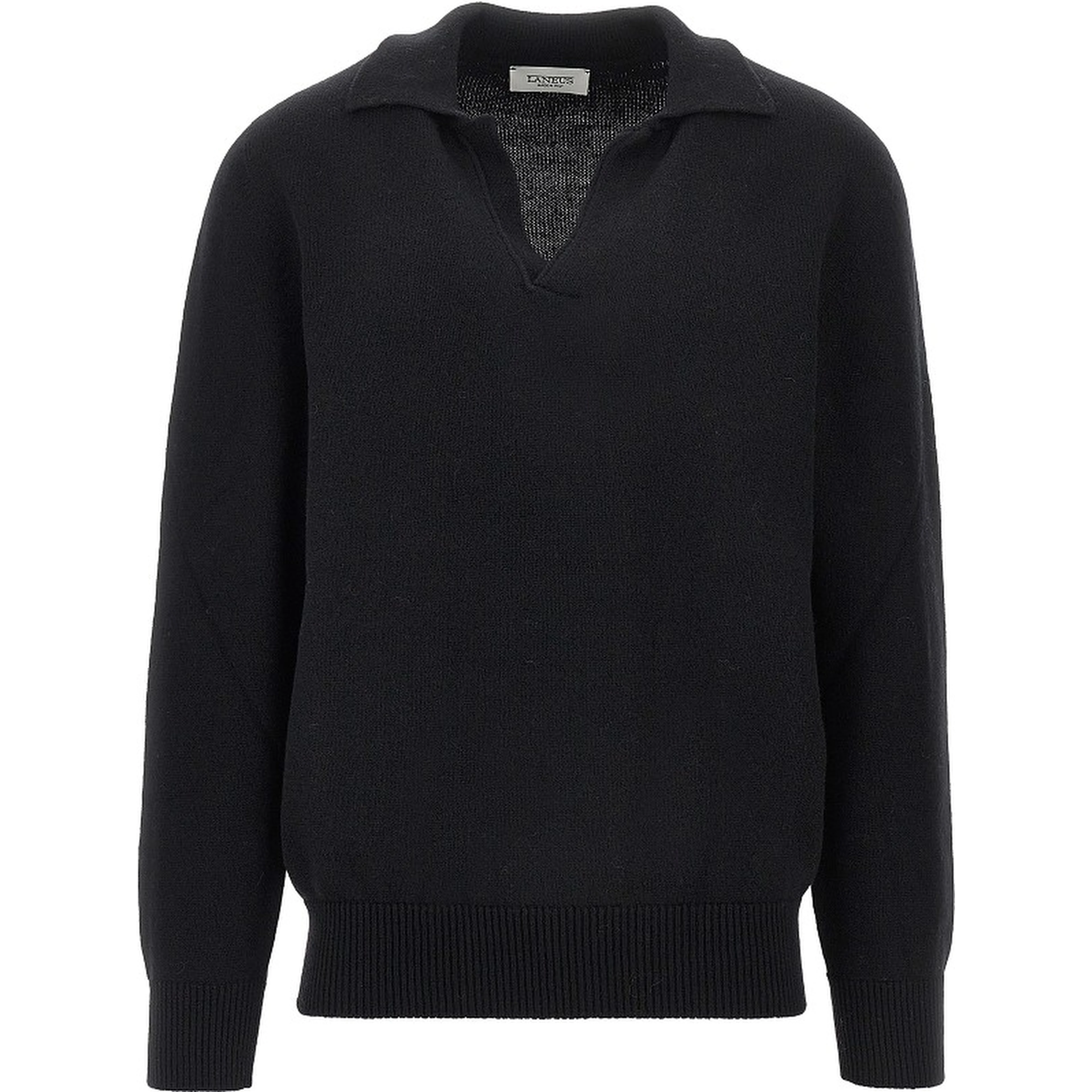 Merino wool and cashmere polo shirt