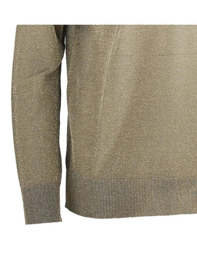 Lurex sweater with lace alternative