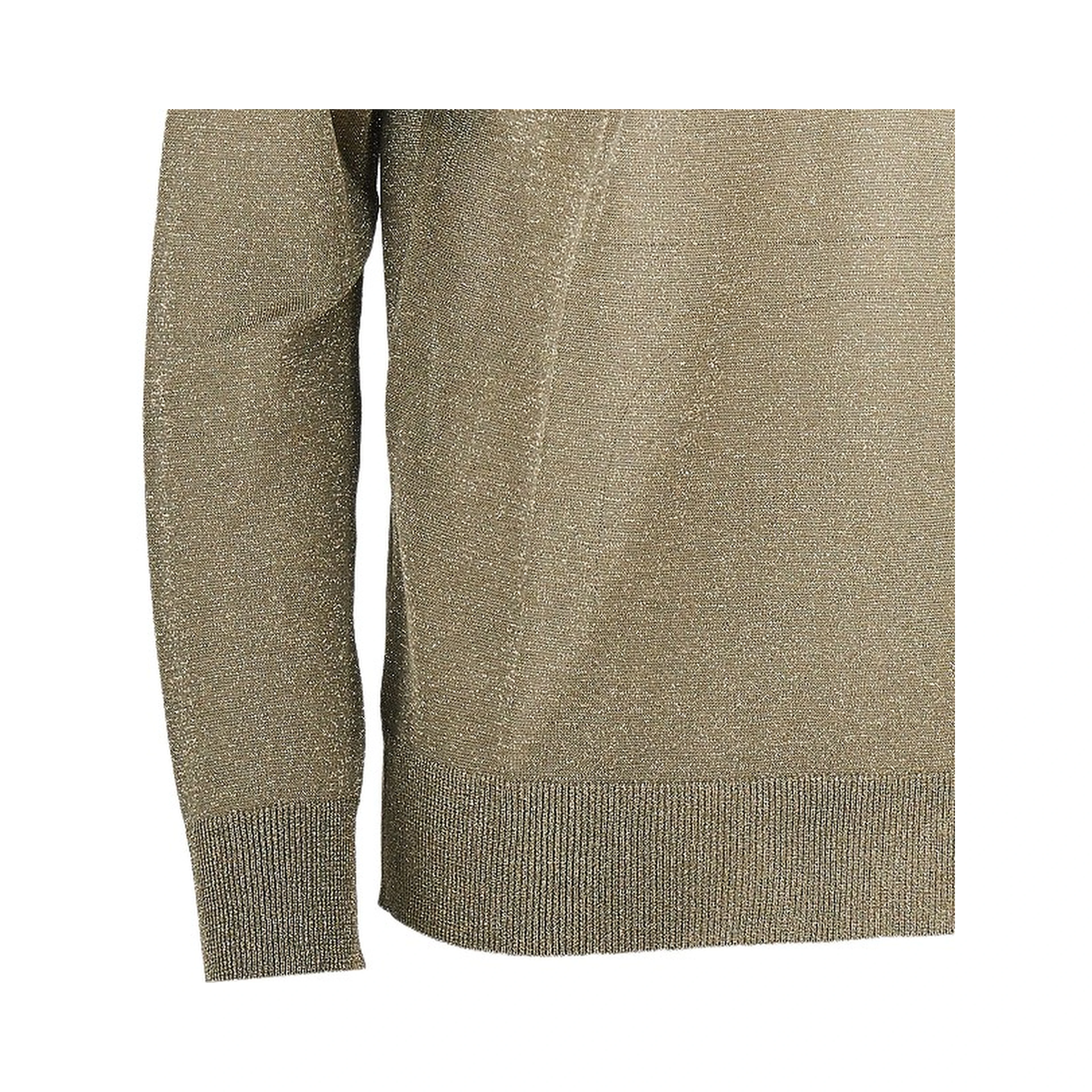 Lurex sweater with lace