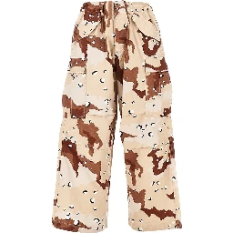 Baggy Fit camouflage cotton cargo pants