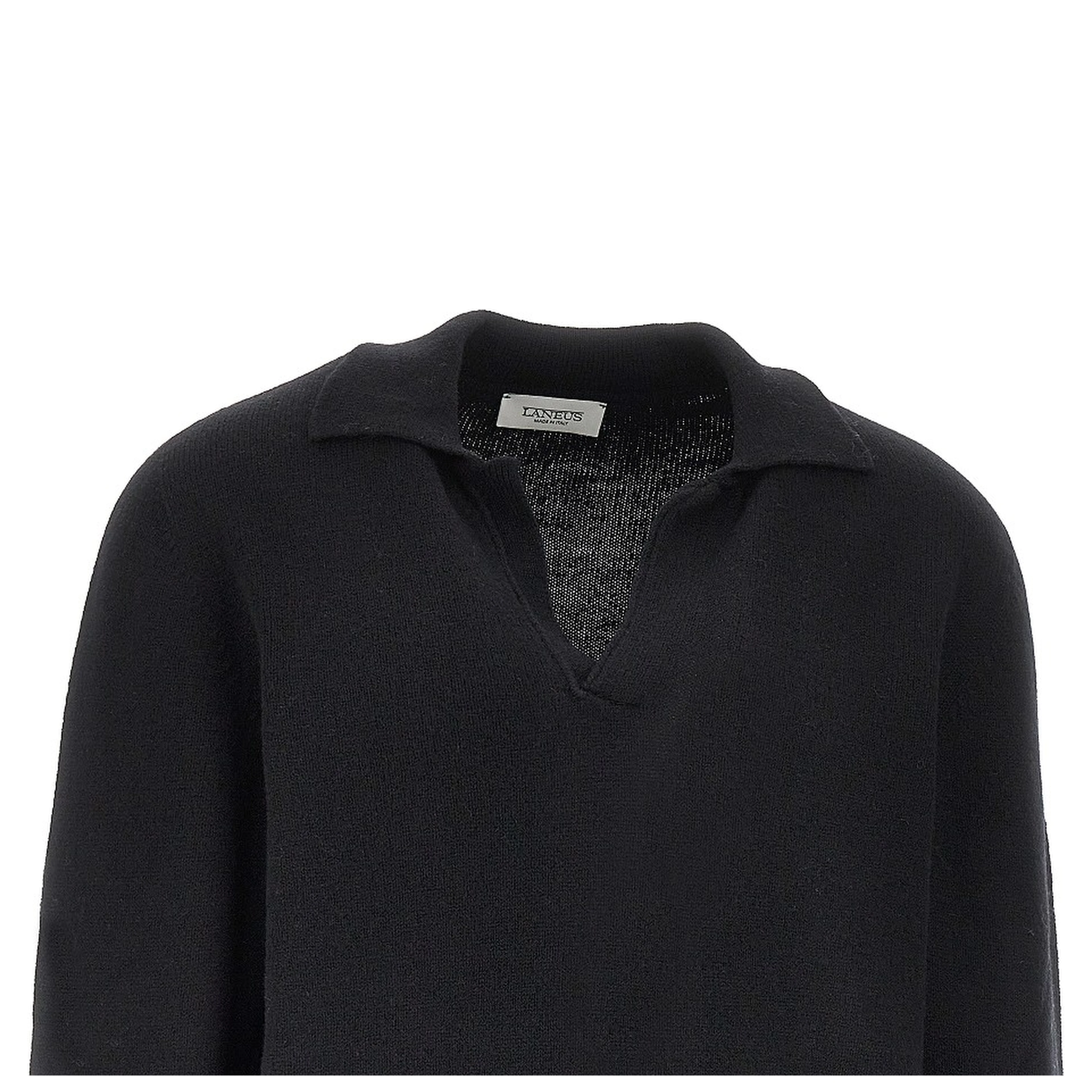 Merino wool and cashmere polo shirt